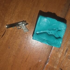 Cabochon Nail Art Epoxy Resin Mold Handgun Pistol For Nails / Jewelry Making